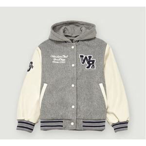 [행텐주니어]틴즈 여아 후드 크롭 바시티 패딩점퍼[14490-110-80