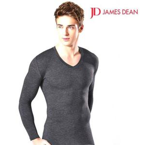 제임스딘 에어로히트 모달 브이넥 남성 상의 단품내의