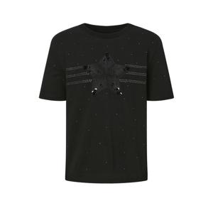 질스튜어트 뉴욕 여성 25SS 백화점BEST블랙 로고자수 면 반팔티셔츠 JSTS5B400BK