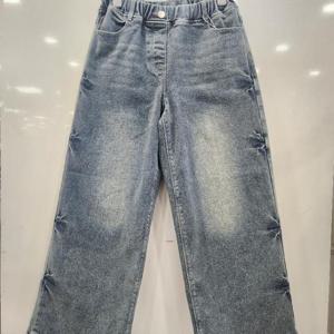 애플핑크 HC07 도밍고워싱 와이드 기모 데님팬츠 APP9U706GSL