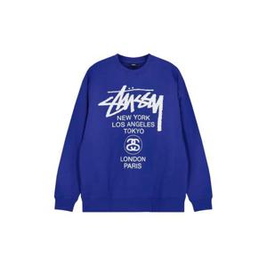 스투시 월드투어 크루 다크 블루 3913095Darkblue