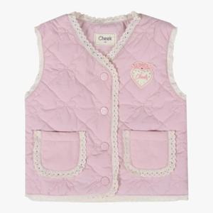 치크 HC17 리본퀼팅 경량조끼 CKVW251G