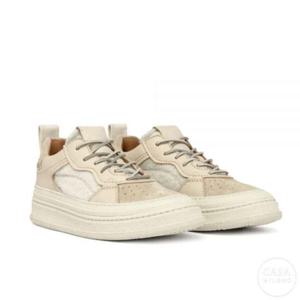 부테로 씨르콜로 울 레더 여성 스니커즈 라이트 베이지 멀티컬러 B10631 VARB 999