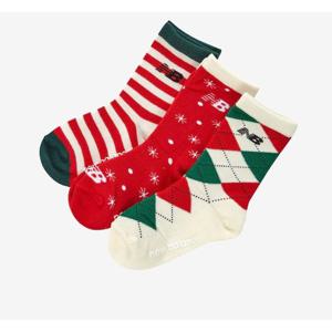 뉴발란스 KIDS 크리스마스 장목 양말 3PCS B1 NK8EFF207U 99