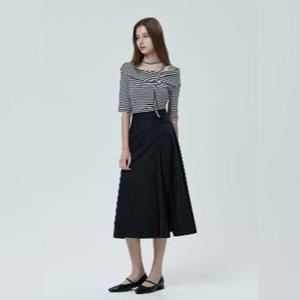 잇미샤 헤링본 슬릿 플레어 스커트 ITP9WSK760