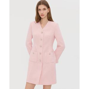 질스튜어트 뉴욕 여성 25FW 시즌오프핑크 글리터장식 울혼방 트위드원피스 JSDR5D500P2