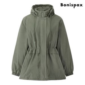 [보니스팍스]데일리 스트링 후드 누빔 야상 자켓 (XP4JK012L0)