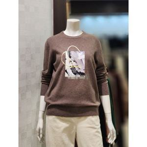 [벨라디터치]MARIOV3F4KT27 프린트 라운드넥 니트티