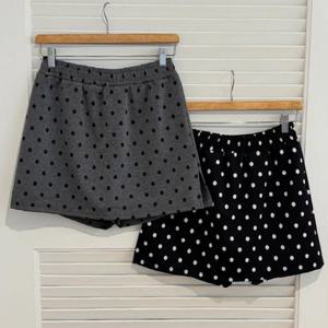 나야홍 / 빅사이즈팬츠 V656L511 도트밴딩겹치마바지 YP