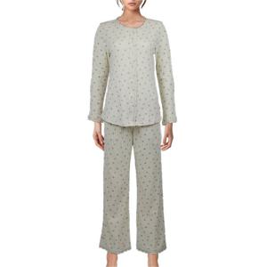 [비비안(언더웨어)]순면 아일렛자가드 플라워나염 이지웨어 상하세트 EZ1938EZ1938PIV