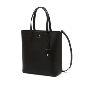 [헤지스]헤지스 블랙 로고장식 소가죽 토트백 WIBA4E122BK