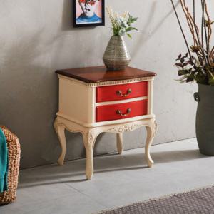 [리체갤러리] 빈티지엔틱 보나끄 레드DR 뉴보이 콘솔 수납장