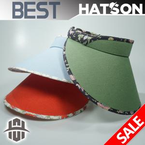 [햇츠온]HatsON 여성 플라워 자외선 차단 썬캡 모자 H1-1204 AA