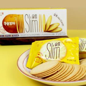 해태 구운감자슬림 80g x 10통/ 감자과자 사무실간식