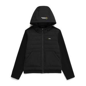 내셔널지오그래픽 N244WFT080 여성 퍼핀 우븐 집업 후드 자켓 CARBON BLACK