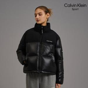 [출고가 299,000원] 캘빈클라인 스포츠 벌키 덕다운 미들 패딩 여성 4컬러 택1