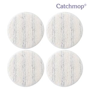 캐치맙 원형 물걸레 청소기용 패드 4P (14cm 호환형)