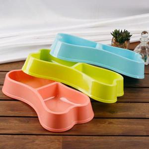 뼈다귀 나비모양 2구 애견 강아지 식기 밥그릇