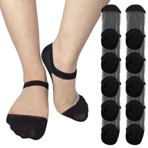 비버리힐스 폴로클럽 여성용 시스루 망사 무지 모노덧신 10켤레