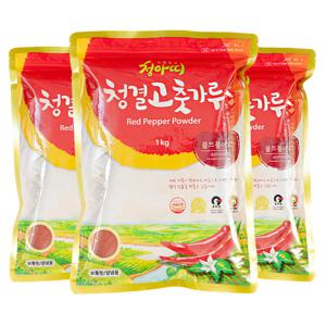 청아띠 청결고춧가루 골드플러스 1kgx3팩