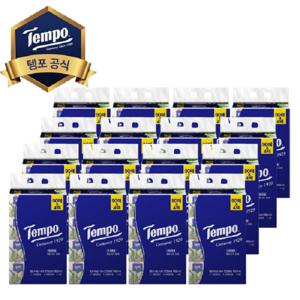 미용티슈 템포 천연펄프 소프트티슈 4겹 90매 16팩(총 64EA)