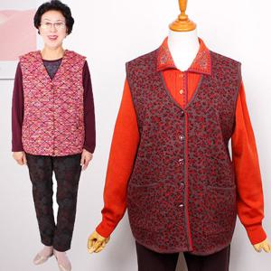 [할마마마]브이넥오픈니트조끼6컬러 가을할머니옷선물요양원의류