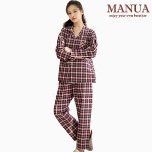 마누아 여성 선염기모 카라 파자마 잠옷세트 JXWNX842