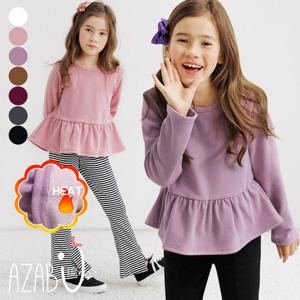 [아자브키즈] 이자벨 기모 티 밍크 프릴 티 여아 아동 주니어