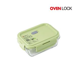 오븐락 내열유리 전자레인지 오븐 밀폐용기 직사각 330ml