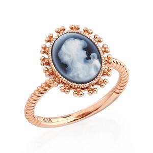 [더스톤즈] 14K 이븐 카메오 반지