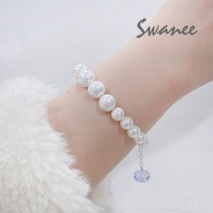 샤땡미 진주 팔찌 크로아상 핵진주 퍼플 (R059001B)