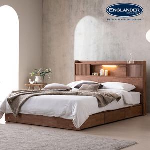 잉글랜더 생드니 템바보드 원목수납침대(NEW E호텔양모라텍스Q)
