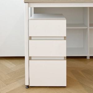 아이엔지홈 플레인 3단 책상서랍장 (착불)