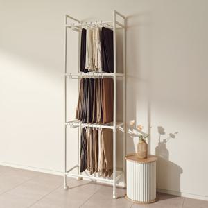 [MF매직하우스]카트형 이동식 바지걸이 행거 3단