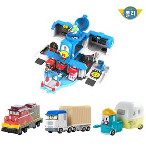 로보카폴리 열리는 구조본부+다이캐스팅3종(테리,트리노,캠프)