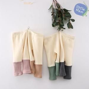 [리틀맘]신생아 아기 겨울 밍크털 골지레깅스