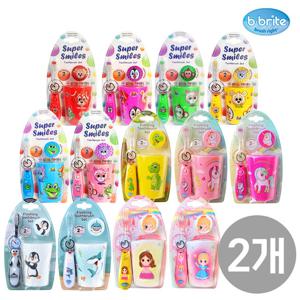 [비브라이트] 어린이 LED칫솔 양치컵세트 2SET