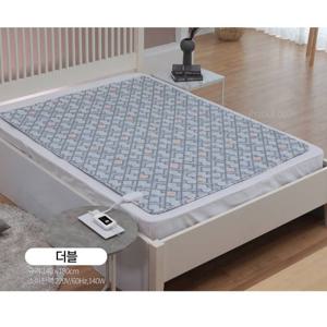 일월전기매트 체크그레이 전기매트 더블 2인용 온열