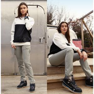 [트레스패스]DLX 여성 스포티 메쉬디테일 아웃도어팬츠 카키그레