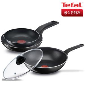 테팔 심플리클린 4종(팬20+28+웍28+정품유리뚜껑)