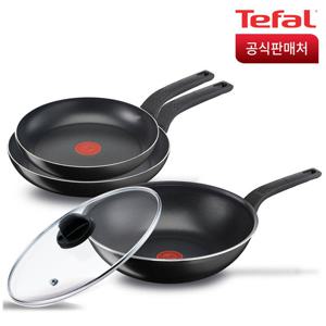 테팔 심플리클린 4종(팬24+28+웍28+정품유리뚜껑)