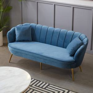 릴리 3인 소파 북유럽 패브릭 모던 벨벳 골드 쇼파