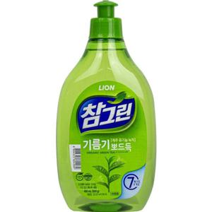 LION 참그린 기름기뽀드득 녹차 펌프 500g