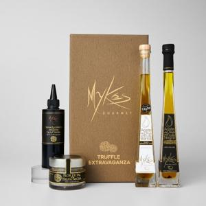 마이크고메 블랙/화이트트러플오일, 발사믹, 소금 4종 선물세트