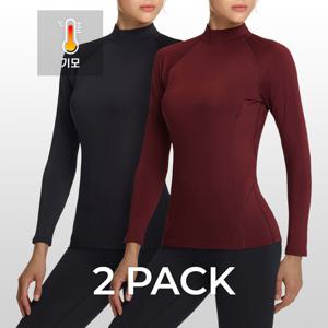 테슬라 기모 내의 내복 언더레이어 터틀넥 긴팔 2팩 TM-XUT76