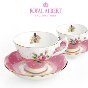 [로얄알버트]치키핑크 커피잔 2인조 세트
