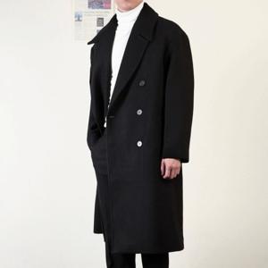 [프랭키뉴욕]프랭키뉴욕 남자 더블 코트 롱 울 겨울 모직 발마칸