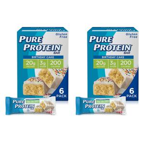 퓨어 프로틴바 벌스데이 케이크 50g 6개입 2팩 Pure Protein Bar