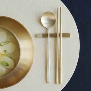 [놋담]방짜유기 유기수저 달수저 1인