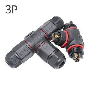 SB2002 T자형 3핀 L20 방수커넥터 IP68